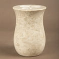 thumbnail image 3 of Creative Home Natural Champagne Marble Vase Collection Toothbrush Holder Makeup Brush Organizer, Beige, 3 of 5