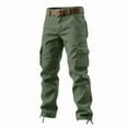 thumbnail image 4 of Sakmal Straight Leg Cargo Pants Men Outdoor Green Lightweight Men's Pants, 4 of 4