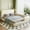 White, variant on Queen Size PU Leather Platform Bed with Built-in Reading Lights, Modern Upholstered Bed Frame with Adjustable Light for Bedroom, Black