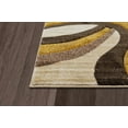 thumbnail image 4 of HR Swirls Thick Soft Plush 3D Textured Rug 5' x 7' Area Rugs, Mustard Yellow and Multicolor, 4 of 7