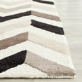 thumbnail image 3 of SAFAVIEH Cambridge Percival Geometric Wool Runner Rug, Ivory/Black, 2'6" x 12', 3 of 11