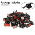 thumbnail image 7 of EEEkit 100 Pcs Adhesive Cable Wire Clips with Strong Adhesive, Self-Adhesive Cable Wire Management Wire Cable Holder Clamps Cable Tie Holder for Car, Office, and Home(Black), 7 of 7