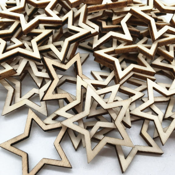 DRAFIDEEP Five-Pointed Star Ornament Living Room Decoration 200Pcs 1.18X1.18X0.39In