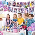 thumbnail image 2 of Kpop Demon Hunters Birthday Theme Party Decorations Banner Cake Balloons Party Props Kit for Kids, 2 of 5