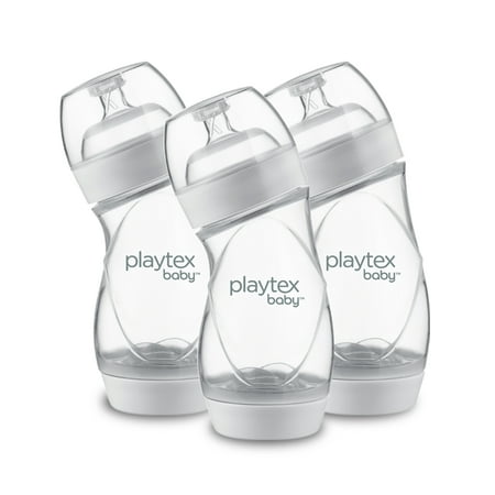 Playtex Baby VentAire Complete Tummy Comfort Baby Bottles, 9 oz, 3