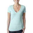 thumbnail image 1 of Camiseta de mujer CVC con escote en V profundo ICE BLUE S Ropa de siguiente nivel 6640, 1 of 1