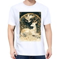 thumbnail image 3 of Basic Oversize Tees For WomenDeer Loose Boyfriend Shirts Casual Blouse round neck, 3 of 5