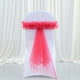 thumbnail image 2 of Fancy Chair Cover Sashes with Flower Bows for Wedding Party (Pack of 6), 2 of 7