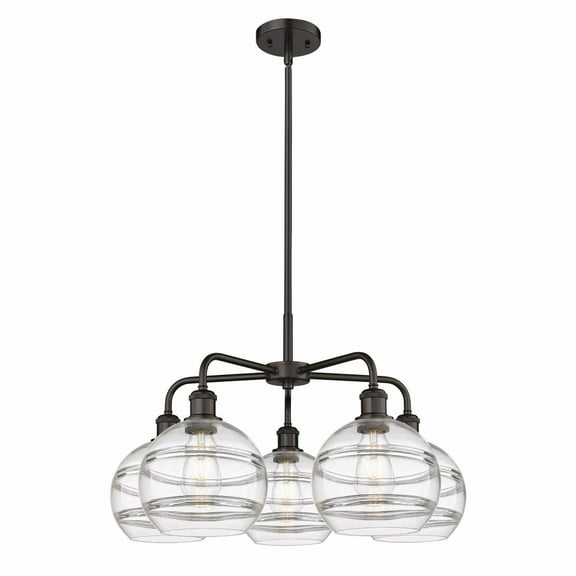 Innovations Lighting - Rochester - 5 Light Stem Hung Chandelier In Industrial