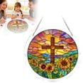 thumbnail image 2 of Rompecabezas acrílico para ventanas | Decoración con temática de vidrieras | Manualidades para el hogar | Adorno colgante para sala de estar, dormitorio o porche, 2 of 9