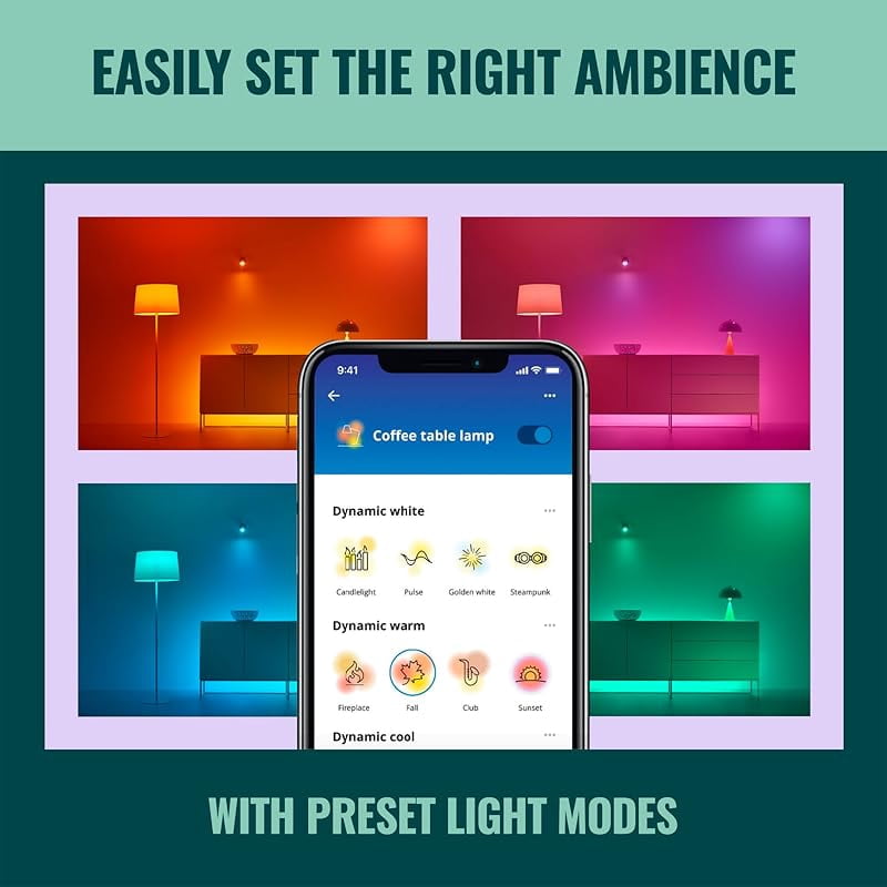 60W A19 Color LED Smart Bulb - Pack of 3 - E26- Indoor - Connects to Your Existing Wi-Fi - Control with Voice or App + Activate with Motion - Matter Compatible