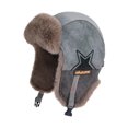 thumbnail image 4 of KANG Winter Fleece Lined Thick Hat For And Suitable For Cycling Skiing Cold Warmth Lei Feng Hat Outdoor Windproof Earmuff Hat Light Gray One Size, 4 of 4