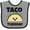 Heather and Black, variant on Inktastic Kawaii Taco Tuesday Boys or Girls Baby Bib