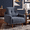 Blue, variant on Gewnee Power Recliner Chair Oversized Electric Air Leather Reclining Chair, USB Charge with Cup Holder Port Comfortable Single Sofa for Living Room