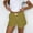 A0332-Gold, variant on Cotton Bermuda Shorts for Women Plus Size Plaid Elastic Waist Casual Womens Shorts Plus with Pockets