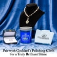 thumbnail image 6 of Goddard's Jewelry Cleaner, Tarnish Remover, Cleaning Solution for Silver, Gold, Diamond, Gemstone Jewelry, Ammonia Free, Includes Brush & Basket, 6 oz, 6 of 8