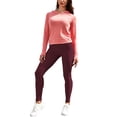 thumbnail image 2 of Doublju Women's Textured Elastic High Waist Leggings (Plus Size Available), 2 of 4