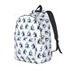 thumbnail image 1 of Disketp Skiing Penguin Funny print Canvas Backpack Lightweight Travel Daypack Student Rucksack Laptop Backpack-Medium, 1 of 5