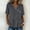 #053-Dark Gray, variant on Womens Tops Short Sleeve V Neck Trim Button Decor Flowy Shirt for Summer Casual Gift