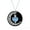 Blue, variant on Crescent Sailor Half Moon Glow in The Dark Dangling Moonstone Heart Pendant Necklace for Women - Blue