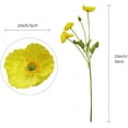 thumbnail image 3 of 6 Pcs Artificial Poppy Flowers Silk Poppies Flowers with Stems Faux Flowers for Home Vase Bouquet Table Centerpiece Floral Arrangement Wedding Party Decorations, 3 of 7