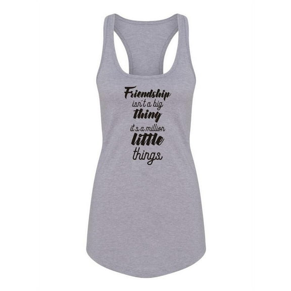 Friendship Quote Racerback Tank Women -Image by Shutterstock, Female x-Small