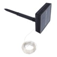 thumbnail image 3 of Guirnalda de luces solares de 300 LED, IP44, impermeable, para exteriores, jardín, patio, decoración, blanco cálido, 32 m, 3 of 14