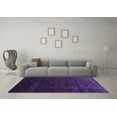 thumbnail image 3 of Ahgly Company Indoor Round Abstract Purple Contemporary Area Rugs, 3' Round, 3 of 4