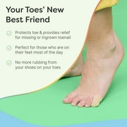 ZenToes 5 pack Toe Caps Closed Toe Fabric Sleeve Protectors with Gel Lining