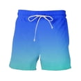 thumbnail image 6 of Feledorashia Hawaiian Shorts for Mens, Fashion Casual Gradient Printed Shorts with Pocket, Summer Holiday Beach Pool Party Shorts, 6 of 6