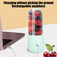 thumbnail image 3 of Fmxomd Portable Electric USB Juicer，350ML Mini Blender Portable Blender For Shakes and Smoothies juice, 5 Blades Great for Mixing, Compact, Convenient and Versatile (Green), 3 of 7