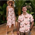 thumbnail image 2 of Garronmavis Wild Horse Couple Outfits Mens Short Sleeve Shirt Size L and Women's Round Neck Dress with Pocket Travel Outfits Tank Midi Dress, 2 of 7