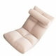 thumbnail image 4 of Silla de Piso Con Respaldo Ajustable, Sillón Con Estructura de Metal Resistente, Silla para Juegos de Franela Suave y Gruesa, Adecuada para Tomar Sestas, Leer, Jugar y Meditar, 4 of 7