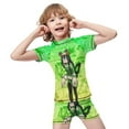 thumbnail image 4 of Tsuyu Asui Boys Rash Guard Set 2 Piece Swimsuits Short Sleeve Bathing Suits with Trunks, 4 of 7