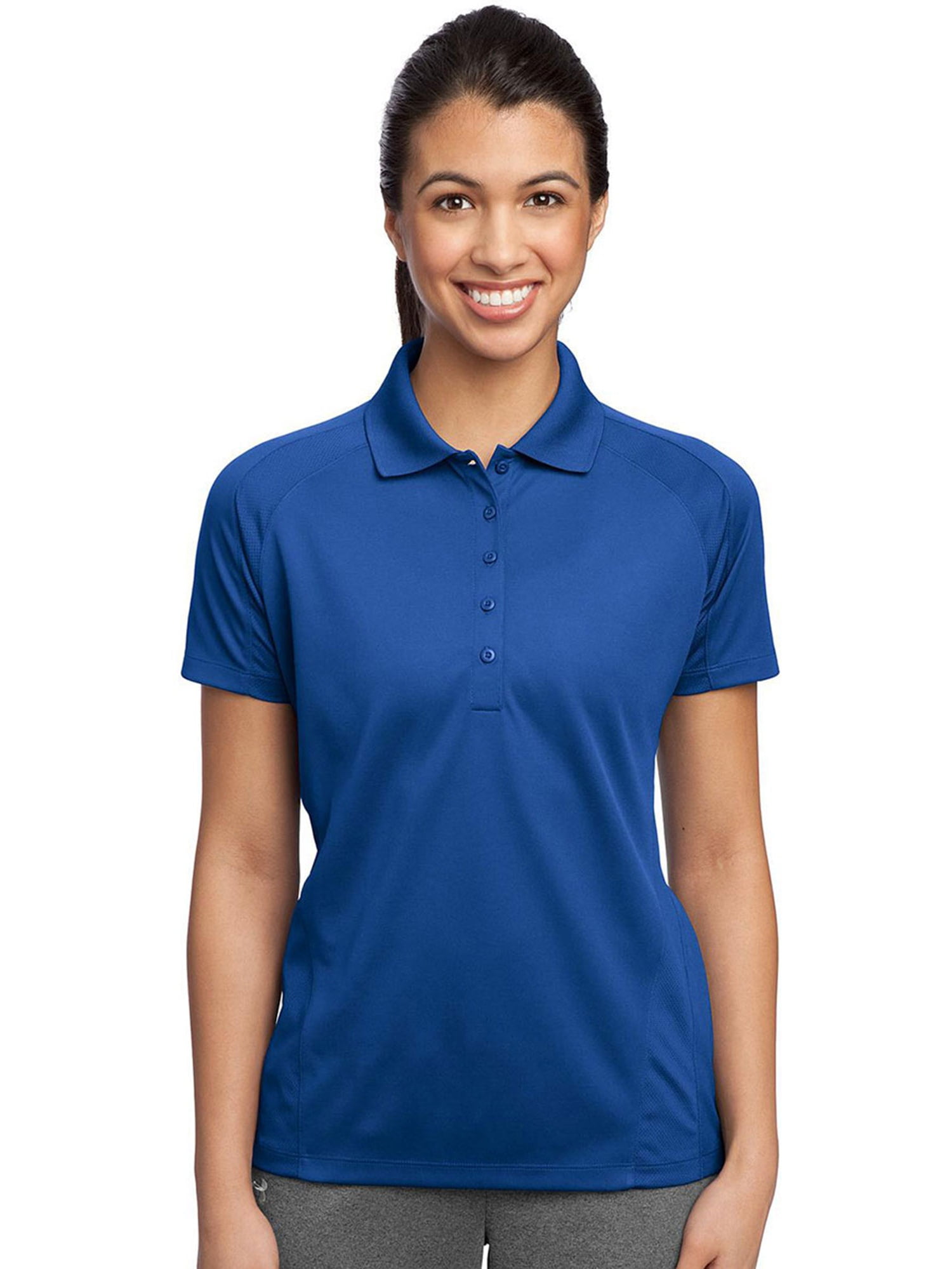 Sport-Tek Women's Flat Knit Collar 