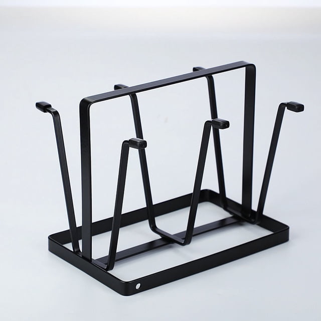 Rejilla para secar vasos de metal para encimera: Soporte para secar botellas, soporte para escurridor de botellas deportivas de árbol, portavasos para encimera