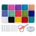 thumbnail image 2 of 15 Gird Beads DIY Beading Supplies Crafting Accessories de fabricación de semillas con cordón elástico Zulema pulsera de cuentas, 2 of 8
