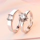 thumbnail image 1 of 50 925 anillos de plata para mujer anillo de diamantes apertura ajustable accesorios de joyería de moda japonesa y coreana Gao Jiahui unisex, 1 of 2