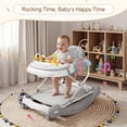 thumbnail image 6 of PRVAETU 5 in 1 Baby Walker,Jumper,Rocking,Push,Eating Mode for Boys Girls,Foldable,Music & Light,Height Adjustable,Wheel for Infant,Start Grey, 6 of 7