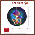 thumbnail image 2 of Sikiie Magic Mushrooms ,Fireflies Nativity Christmas Tree Skirt, Jesus Christian Winter Holiday Tree Mat Decoration(30-48IN)30", 2 of 6
