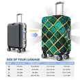thumbnail image 5 of Haiem Green Mosaic Glass Luggage Cover Printed Suitcase Covers for Luggage Elastic Washable Suitcase Protector Fits 18-32 Inch Luggage-Medium, 5 of 8