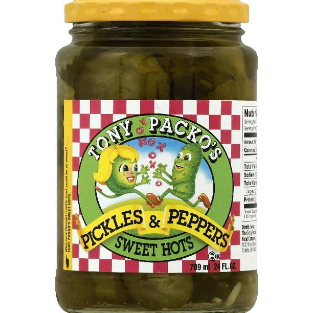 Tony Packo Sweet Hot Pickles and Peppers, 24 Ounce