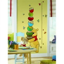 RoomMates Winnie the Pooh & Friends Peel and Stick Metric Growth Chart Wall Decals