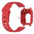 thumbnail image 1 of Silicone Strap For Redmi Watch 5 Active Smart Watch Band + Protective Case Shell Red Bundle Redmi Watch 5 Active, 1 of 6