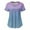 Purple, variant on Ozmmyan Womens Tops Scrubs for Women Short Sleeve V-neck Scrubs Tops Working Uniform Printed with Two Pockets Blouse Nursing Uniform Saving Clearance
