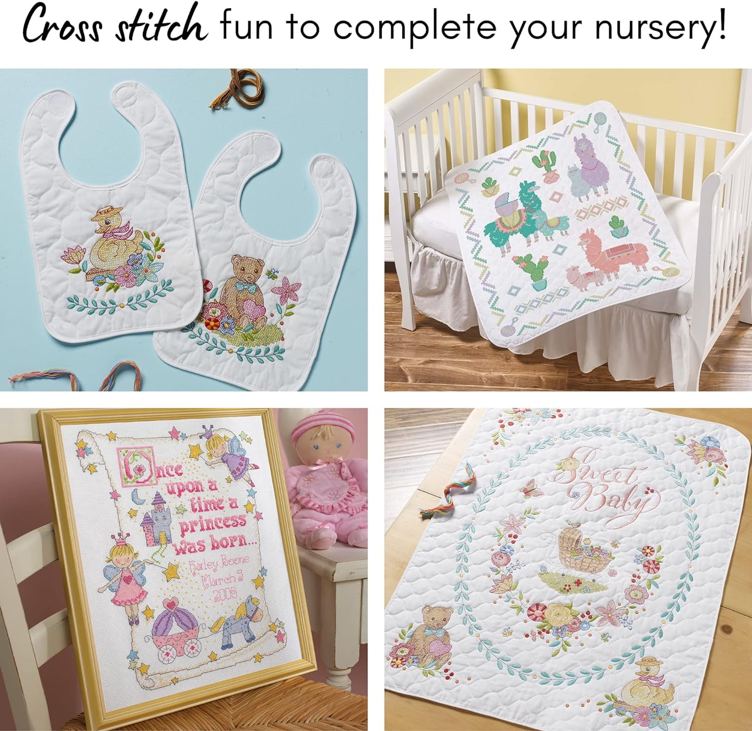 Cross stitch gearbeiten blankets