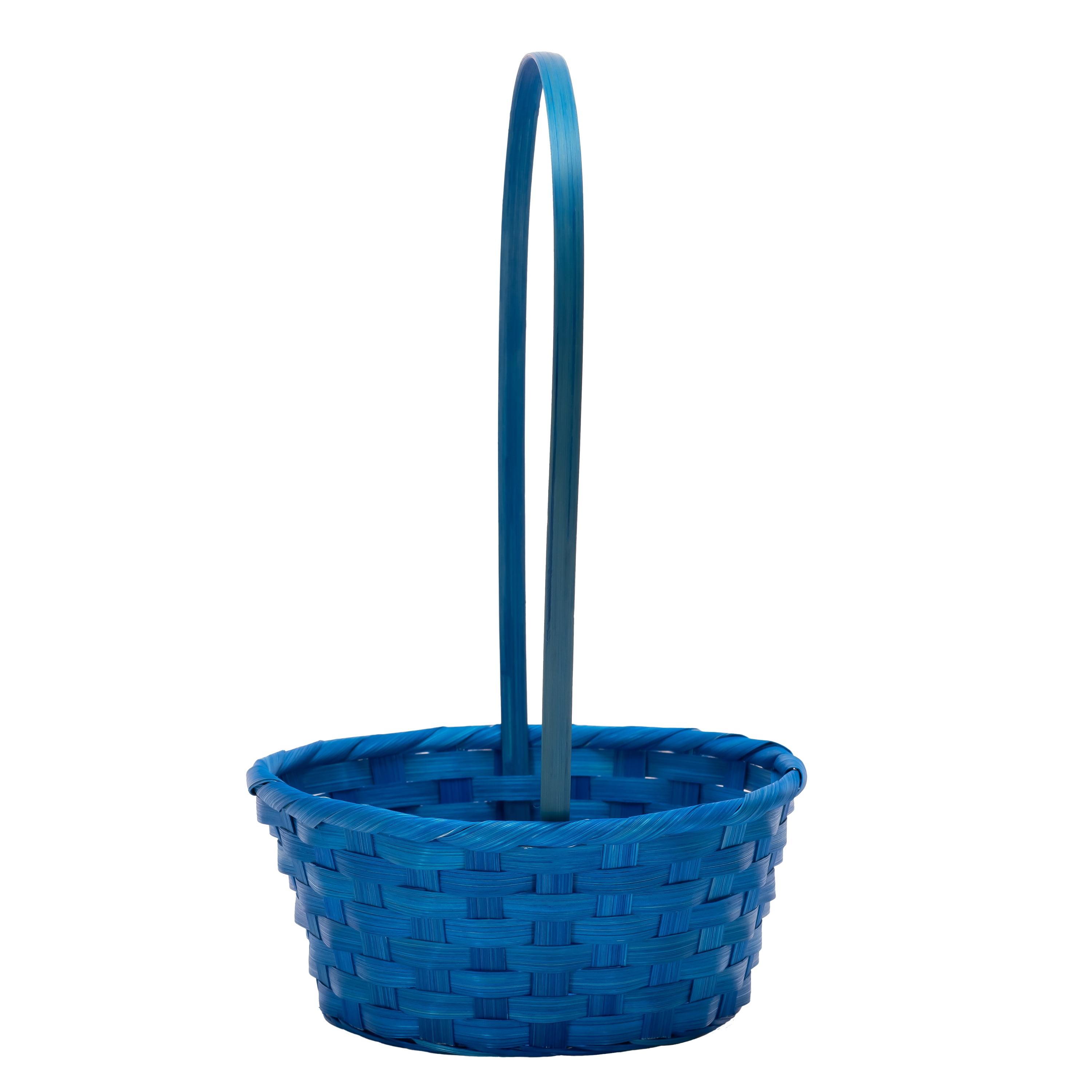 Way To Celebrate! Small Bamboo Easter Basket, Blue