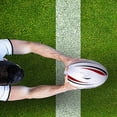 thumbnail image 3 of Yuarrent Pelota de rugbi respetuosa del medio ambiente para entrenar al niño del rugbi del entrenamiento de la buena sensación de la mano de Tenis, 3 of 6