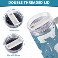 thumbnail image 5 of GZHJMY Funny Polar Bear Stainless Steel Vacuum Insulated Mug, Insulated Straw Mug with Handle, Reusable Insulated Travel Mug, 5 of 7