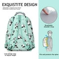 thumbnail image 5 of Cute Panda Print Backpack - Durable School Bag for High School & College, Water-Resistant Bookbag with Padded Straps, Roomy for Books & Essentials, 5 of 6